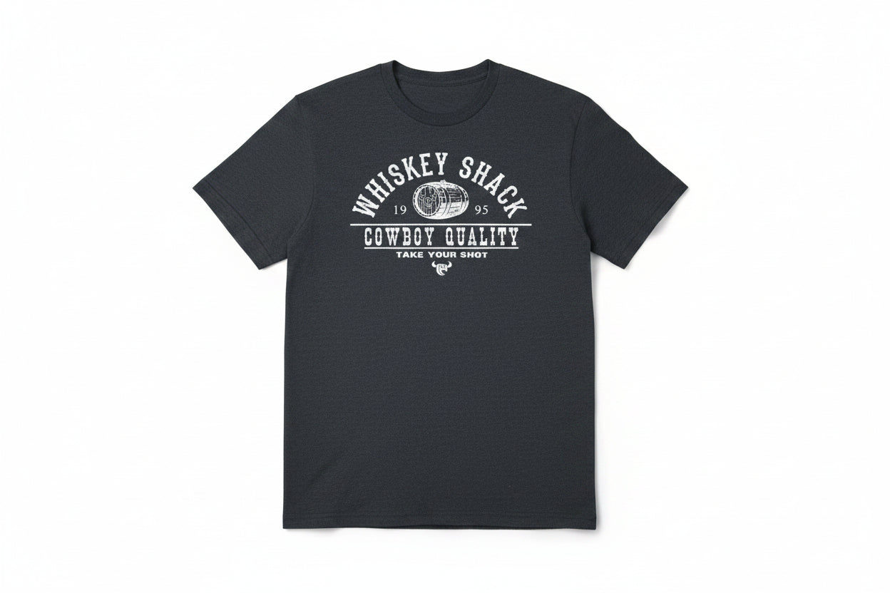 Men's Whiskey Shack Charcoal Short Sleeve T-Shirt from Cowboy Hardware
