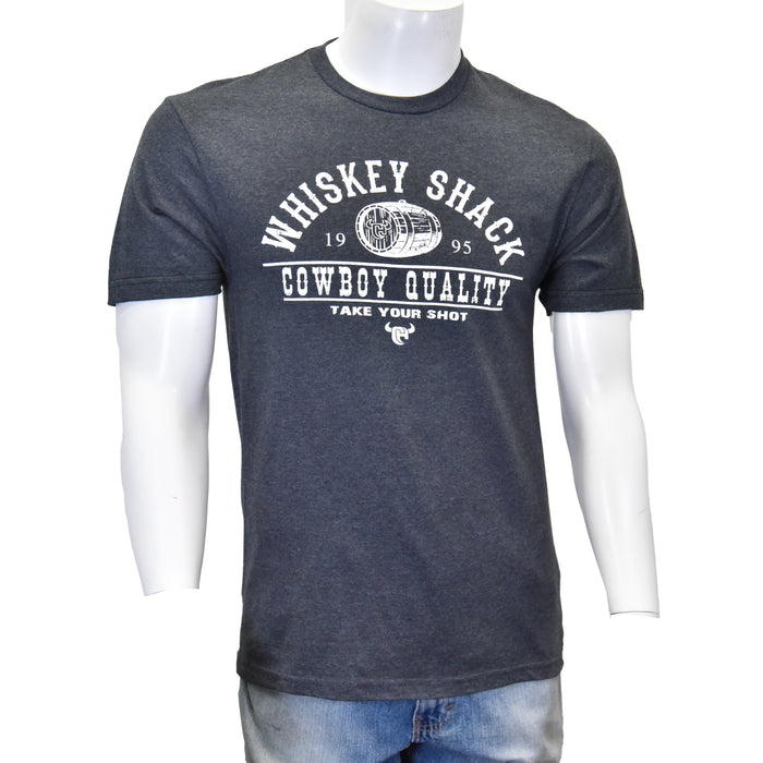 Men's Whiskey Shack Charcoal Short Sleeve T-Shirt from Cowboy Hardware