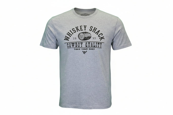 Men's Whiskey Shack Grey Short Sleeve T-Shirt from Cowboy Hardware