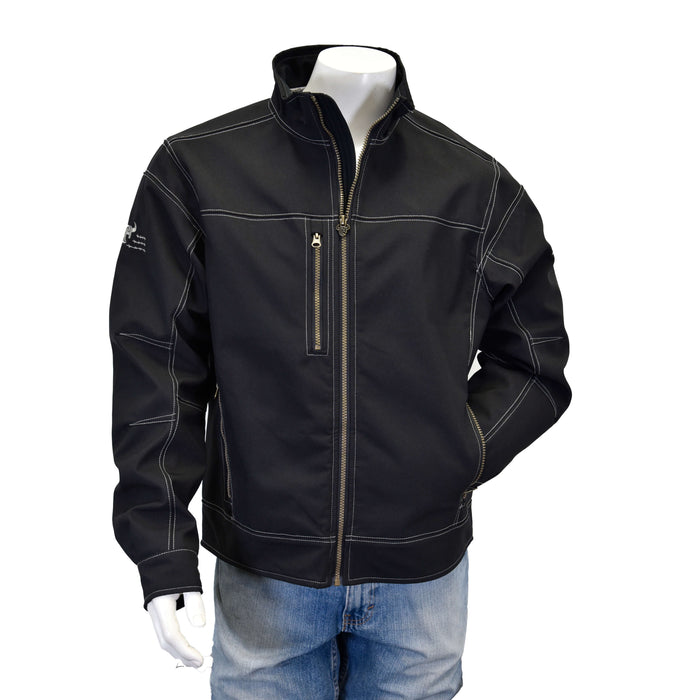 Mens Triple Barb CH Black Tech Jacket from Cowboy Hardware