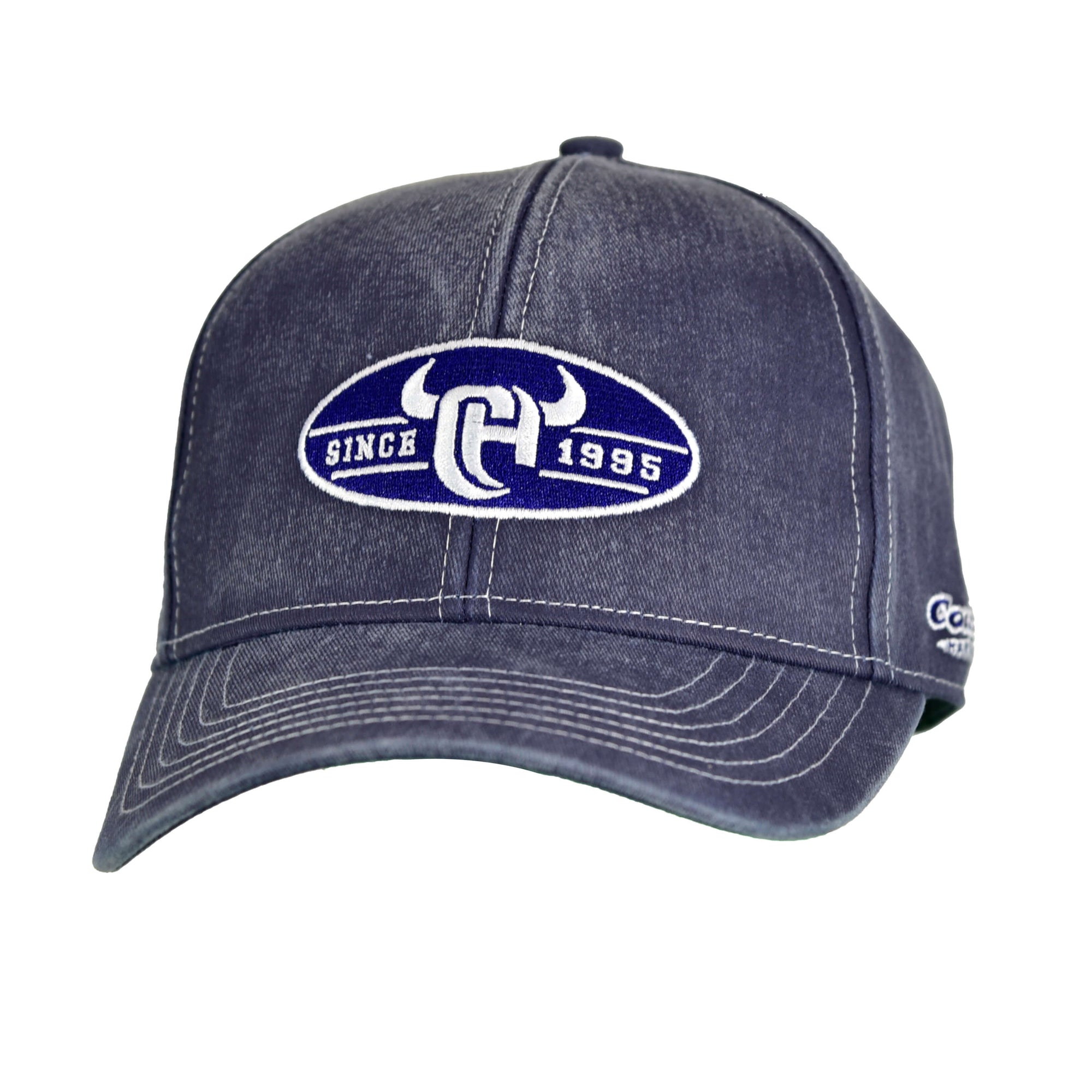 Mens Washed Navy Since 95 Oval Snapback from Cowboy Hardware