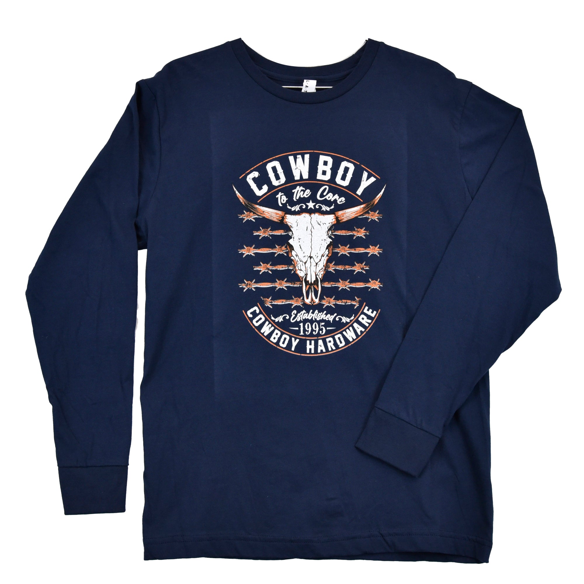 Toddler Boy's CH Navy "Cowboy to the Core" Long Sleeve T-Shirt from Cowboy Hardware