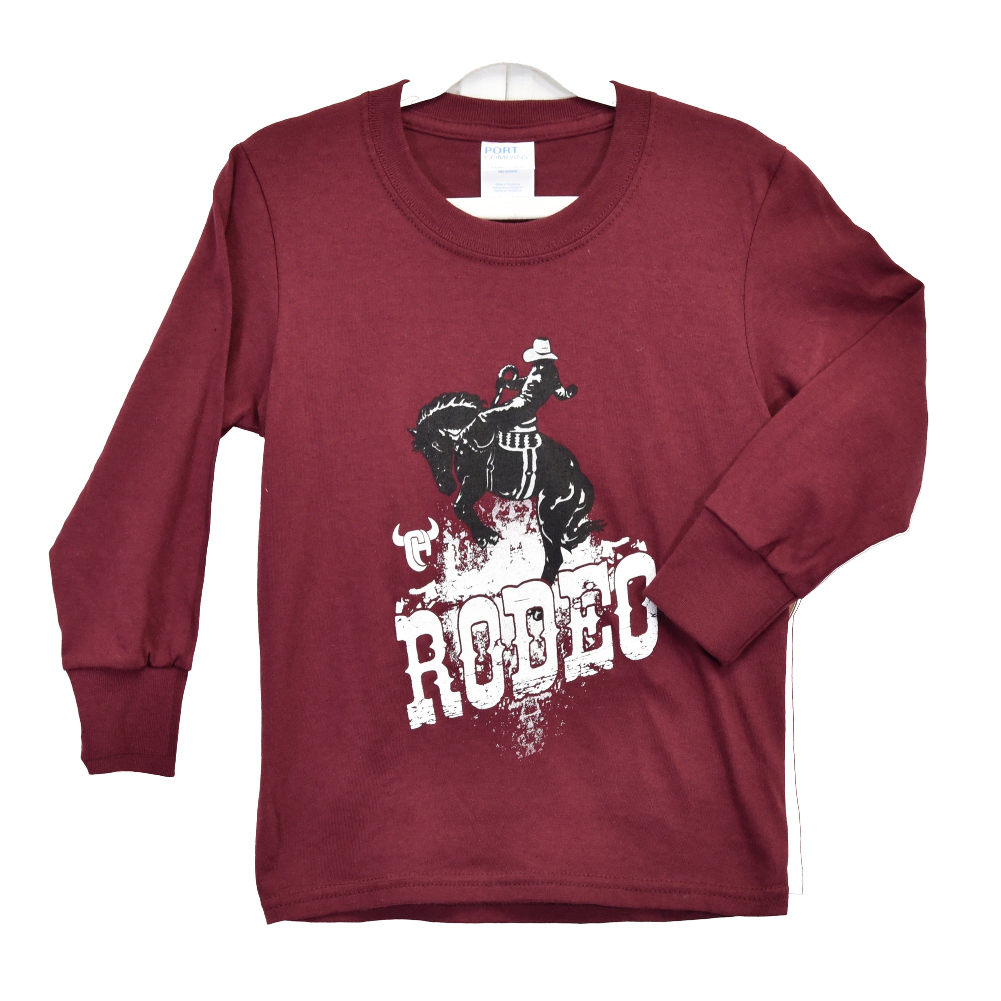 Toddler Boy's CH Red "Rodeo" Long Sleeve T-Shirt from Cowboy Hardware