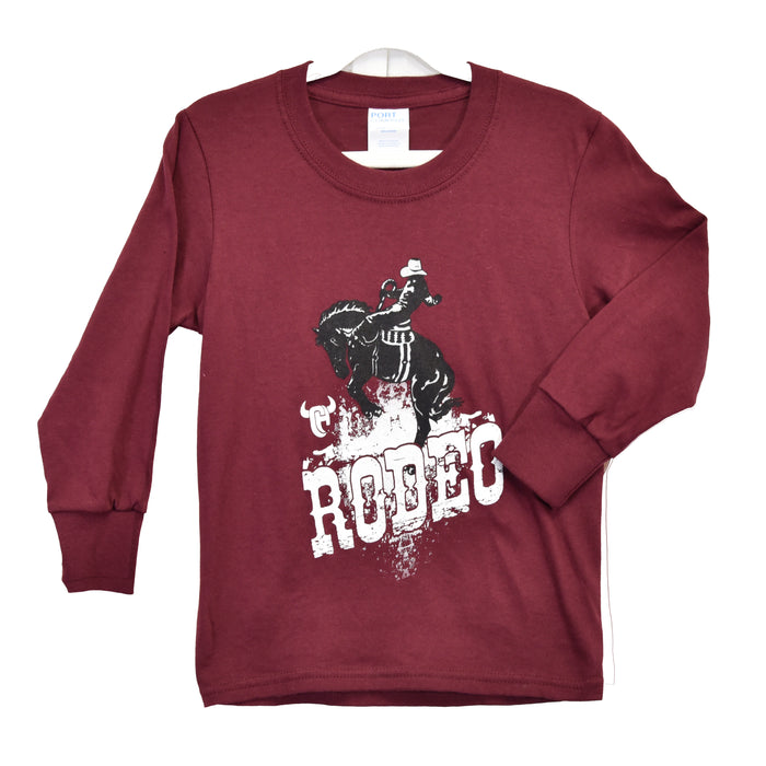 Toddler Boy's CH Red "Rodeo" Long Sleeve T-Shirt from Cowboy Hardware