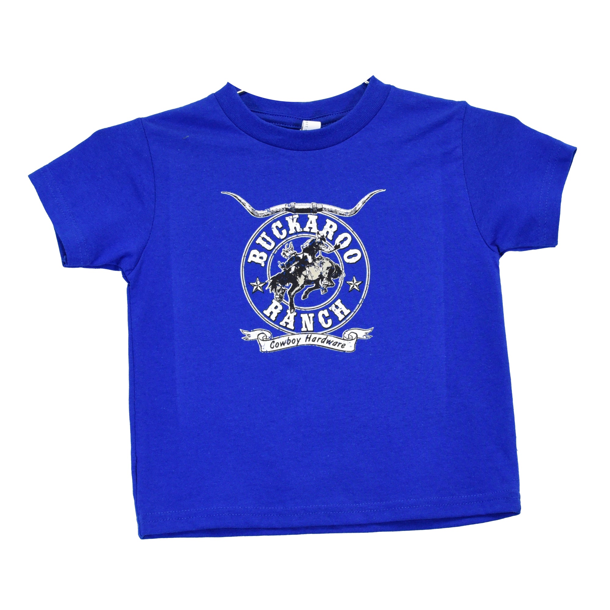 Toddler Boy's CH Royal Blue "Buckaroo Ranch" Short Sleeve T-Shirt from Cowboy Hardware