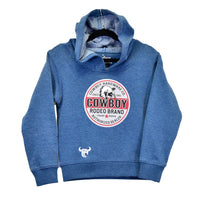 Toddler Boy's CH Slate Blue "Cowboy Brand" Fleece Hoodie from Cowboy Hardware