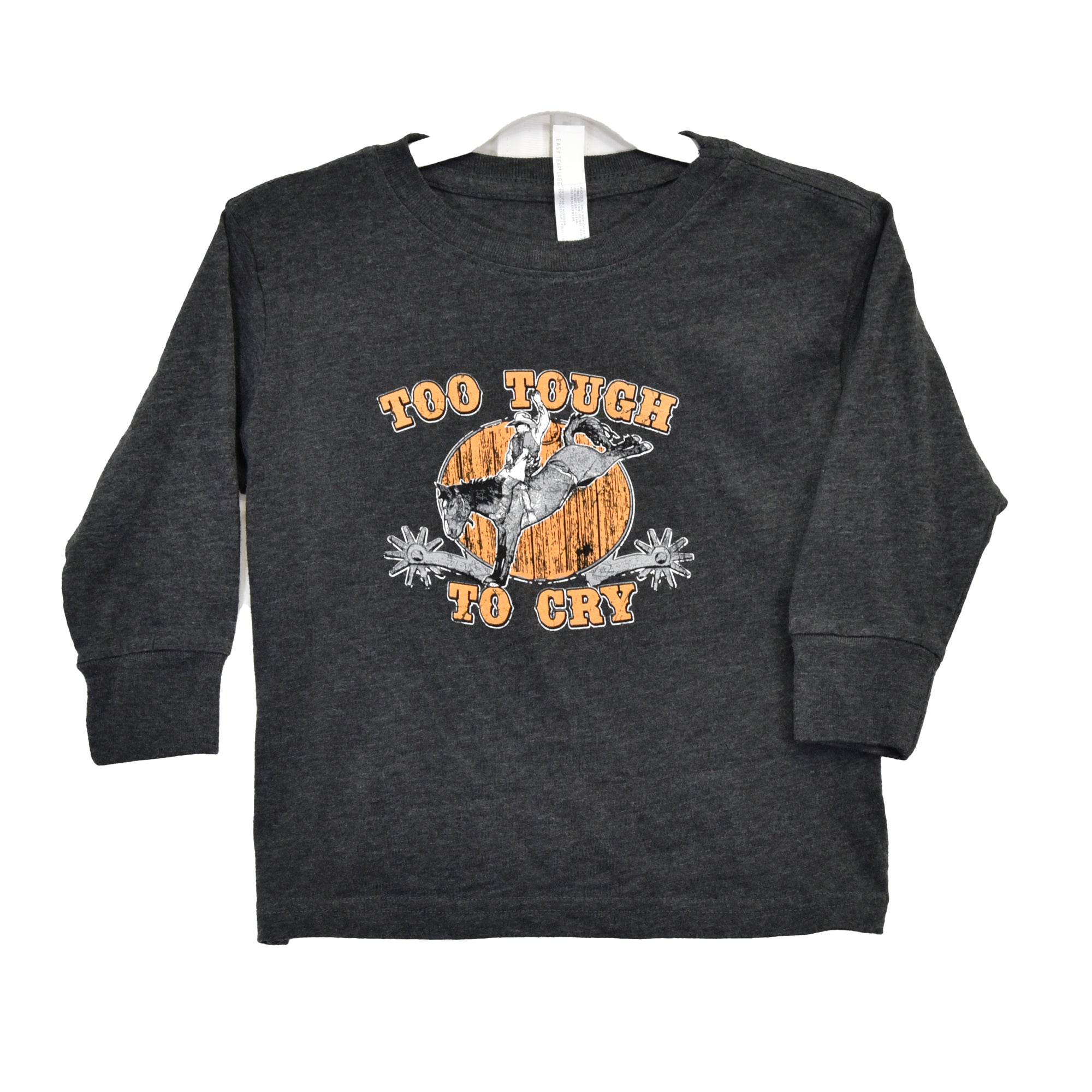 Toddler Boy's CH Vintage Smoke "Too Tough to Cry" Long Sleeve T-Shirt from Cowboy Hardware