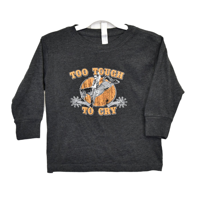 Toddler Boy's CH Vintage Smoke "Too Tough to Cry" Long Sleeve T-Shirt from Cowboy Hardware