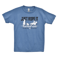 Toddler Boy's Just Rope It Indigo Short Sleeve Tee from Cowboy Hardware