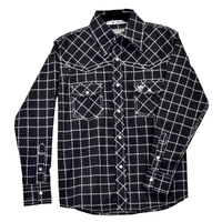 Toddler Boys Black Barbed Long Sleeve Print from Cowboy Hardware