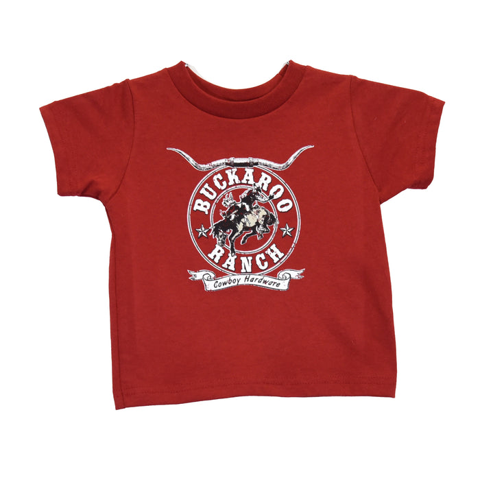 Toddler Boys CH "Buckaroo Ranch" Garnet Short Sleeve T-Shirt from Cowboy Hardware