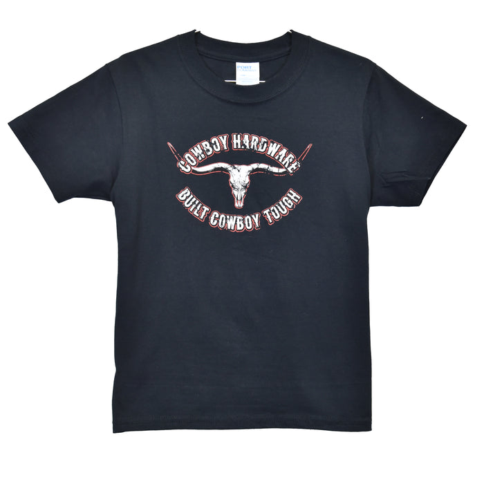 Toddler Boys CH "Built Cowboy Tough" Black Short Sleeve T-Shirt from Cowboy Hardware