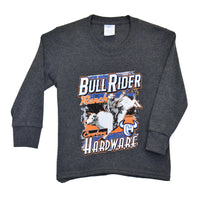Toddler Boys CH "Bull Rider Ranch" Heather Granite Long Sleeve T-Shirt from Cowboy Hardware