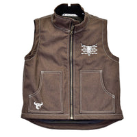 Toddler Boys Dark Chocolate Live Free Tech Woodsman Vest from Cowboy Hardware