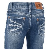 Toddler Boys Dimensional Barbed Wire Medium Wash Jeans from Cowboy Hardware