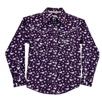Toddler Girl's CH Eggplant "Daisy Rider" Long Sleeve Western Shirt from Cowboy Hardware