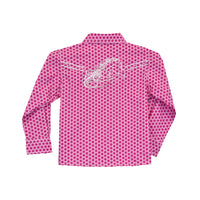Toddler Girl's CH Hot Pink "Six Star w/Horse" Long Sleeve Western Shirt from Cowboy Hardware