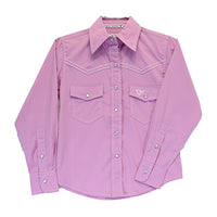 Toddler Girl's CH Pink "Solid" Long Sleeve Western Shirt from Cowboy Hardware