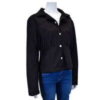 Women's CH Black "Faux Suede" Fringe Jacket from Cowboy Hardware