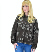 Women's CH Dark Brown "Western Liberty" Wool Jacket from Cowboy Hardware