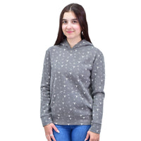 Women's CH Gray "Branding Irons" Fleece Hoody from Cowboy Hardware