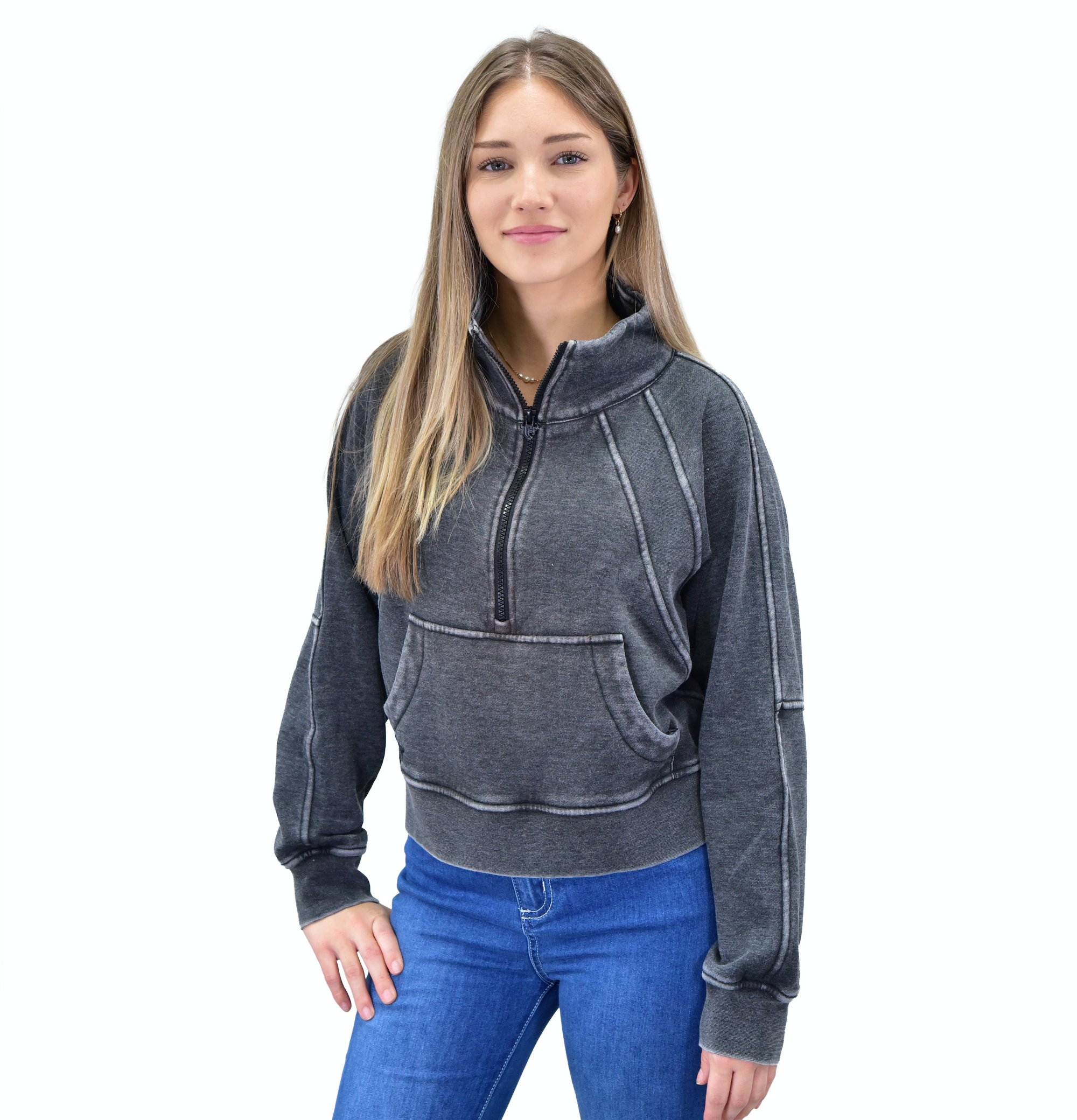 Women's CH Heather Black "Sporty" Fleece Cadet from Cowboy Hardware