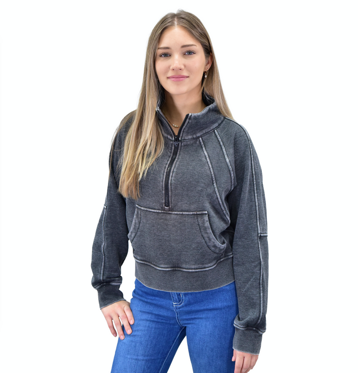 Women's CH Heather Black "Sporty" Fleece Cadet from Cowboy Hardware