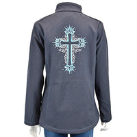 Women's CH Smoke "Cross & Swirls" Poly Shell Jacket from Cowboy Hardware