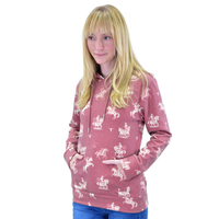 Women's Cowgirl Hardware Chili Red "Desert Bronc" Fleece Hoody from Cowboy Hardware