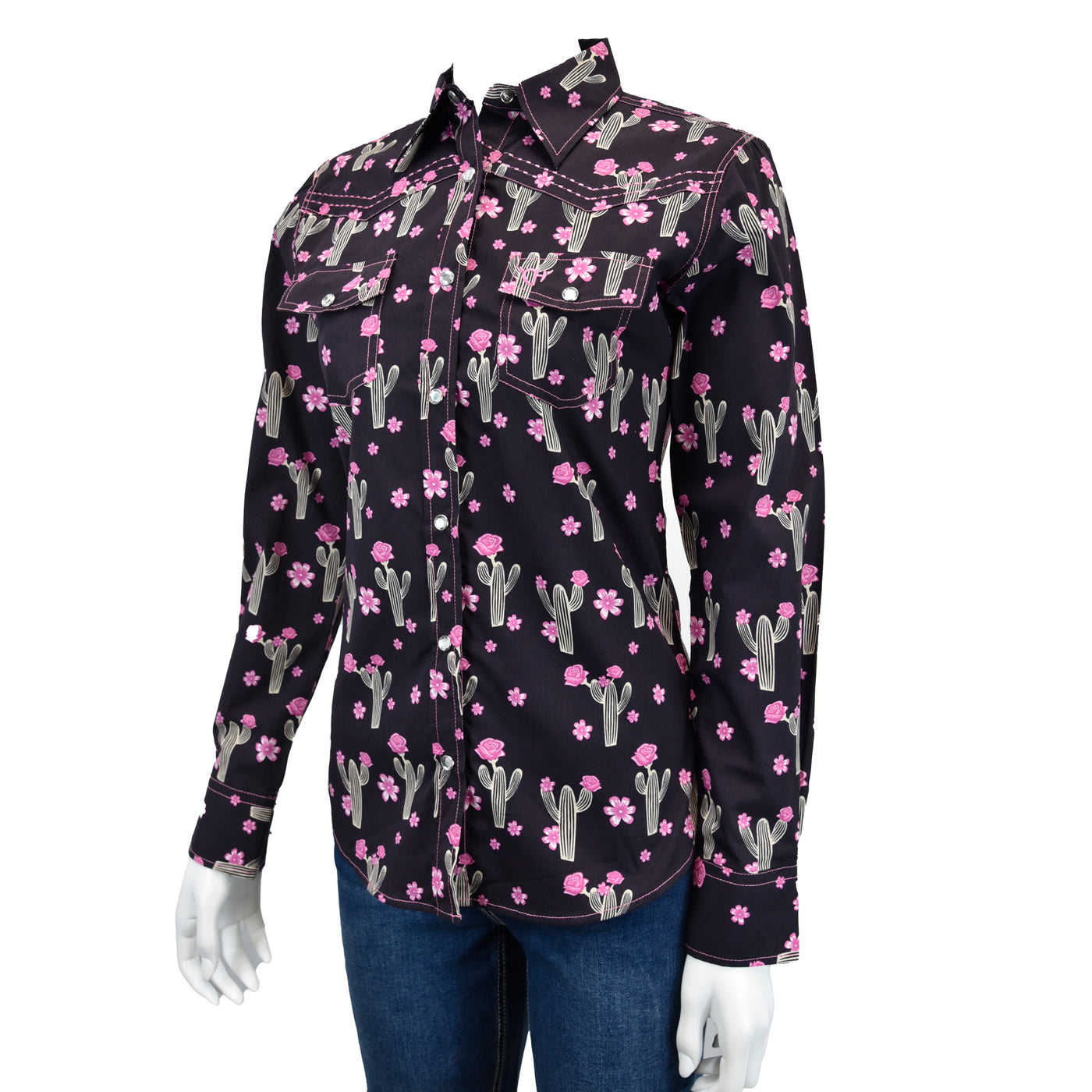 Girls Floral Pattern L/S Print Shirt by Cowboy Hardware main image 0