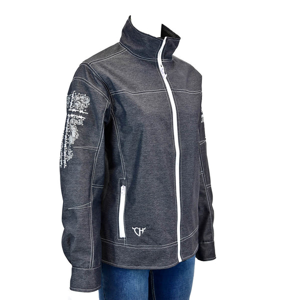 Women's Cowgirl Hardware Tech Woodsman Heather Black Jacket