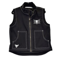 Youth Boy's Black "Live Free" Tech Vest from Cowboy Hardware