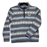 Youth Boy's Black "Striped Serape" Fleece Cadet from Cowboy Hardware