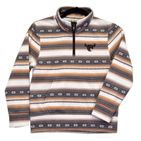 Youth Boy's Brown "Striped Serape" Fleece Cadet from Cowboy Hardware