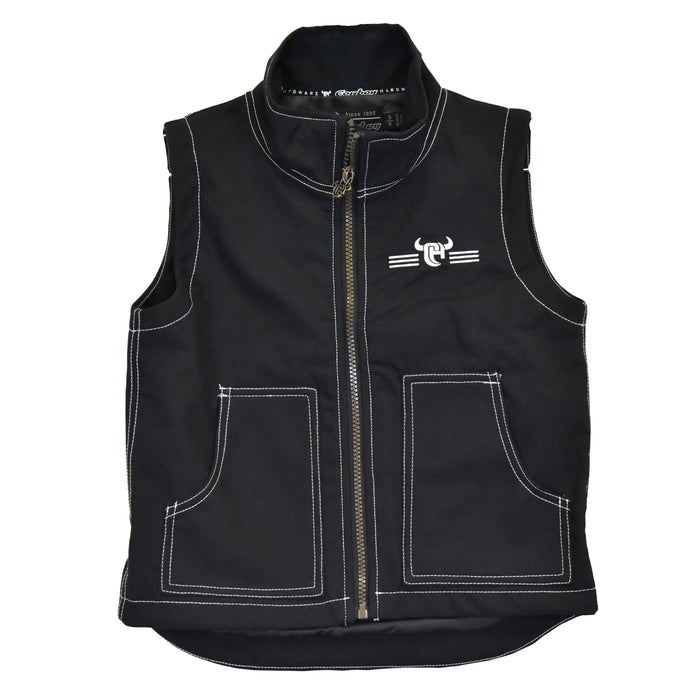 Youth Boy's CH Black "Bar CH" Tech Vest from Cowboy Hardware