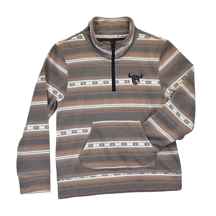 Youth Boy's CH Brown "Striped Serape" Pullover Cadet from Cowboy Hardware