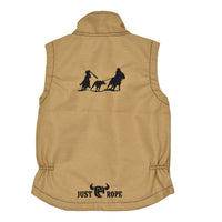 Youth Boy's CH Buckskin "Just Rope" Tech Vest from Cowboy Hardware