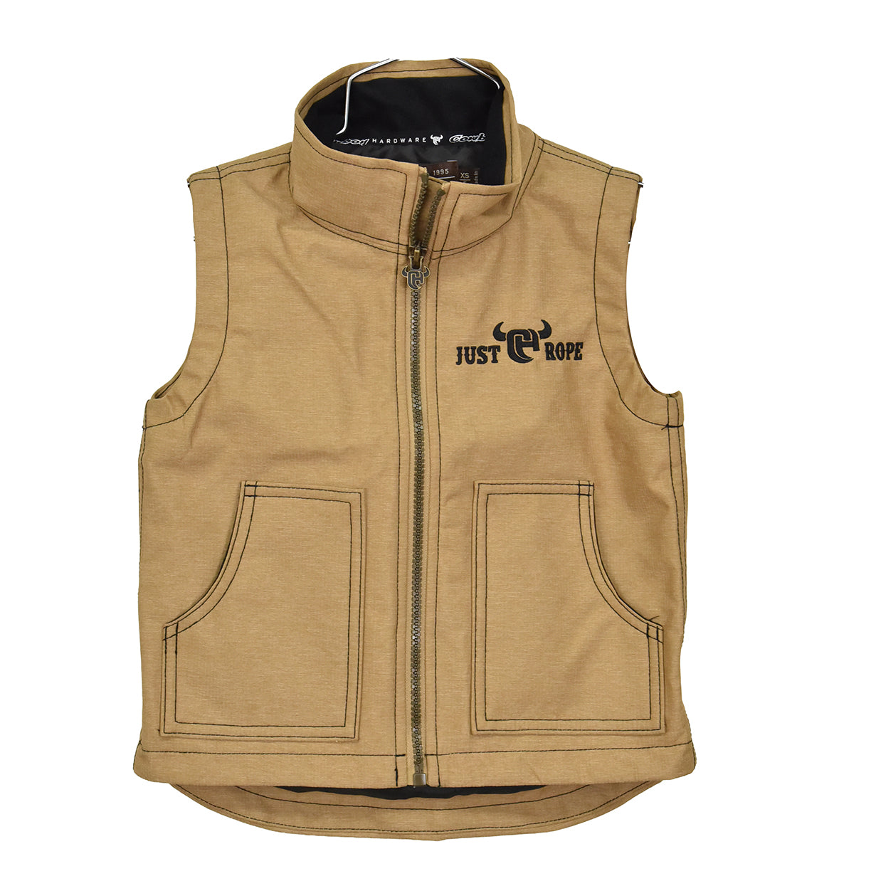 Youth Boy's CH Buckskin "Just Rope" Tech Vest from Cowboy Hardware