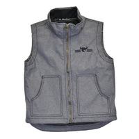 Youth Boy's CH Charcoal "Bar CH" Tech Vest from Cowboy Hardware