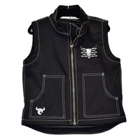 Youth Boy's CH Heather Black "Live Free" Tech Woodsman Vest from Cowboy Hardware
