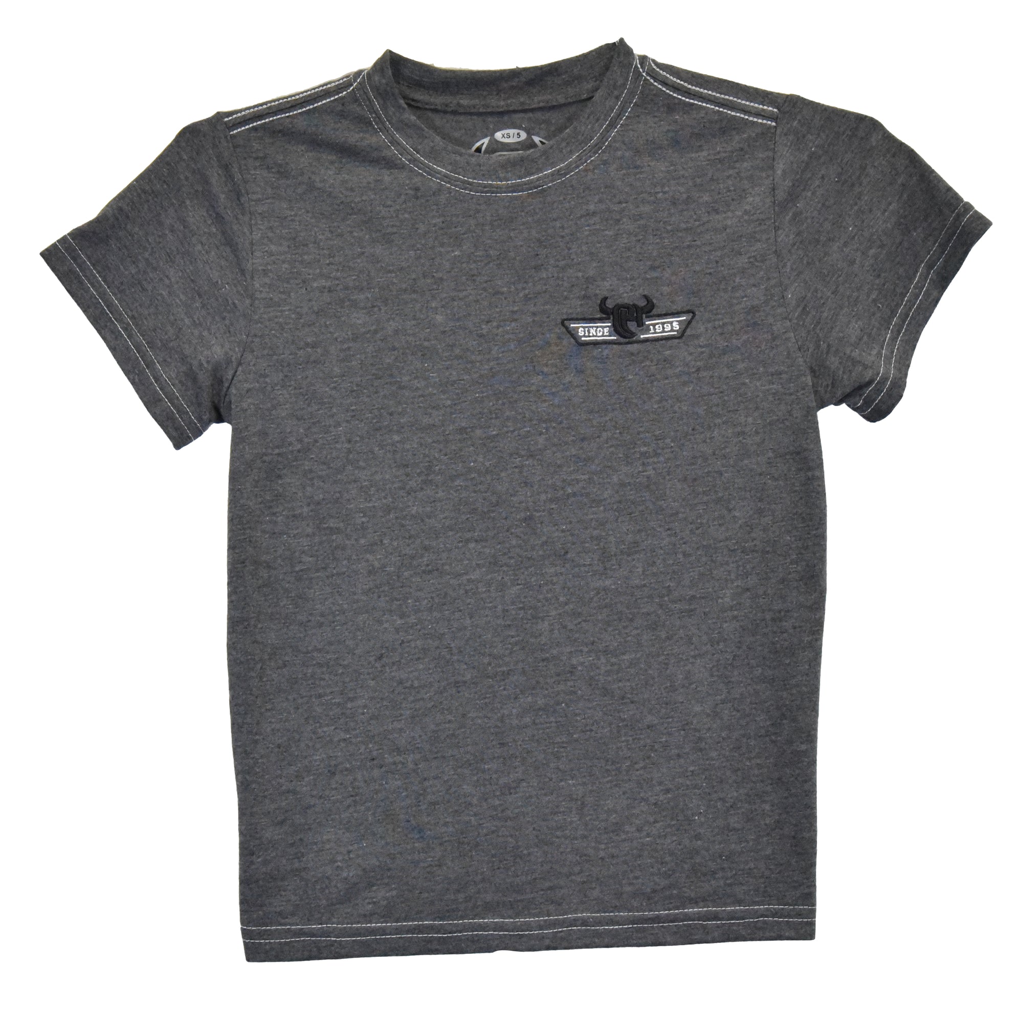 Youth Boy's CH "Since 95" Charcoal Short Sleeve T-Shirt from Cowboy Hardware