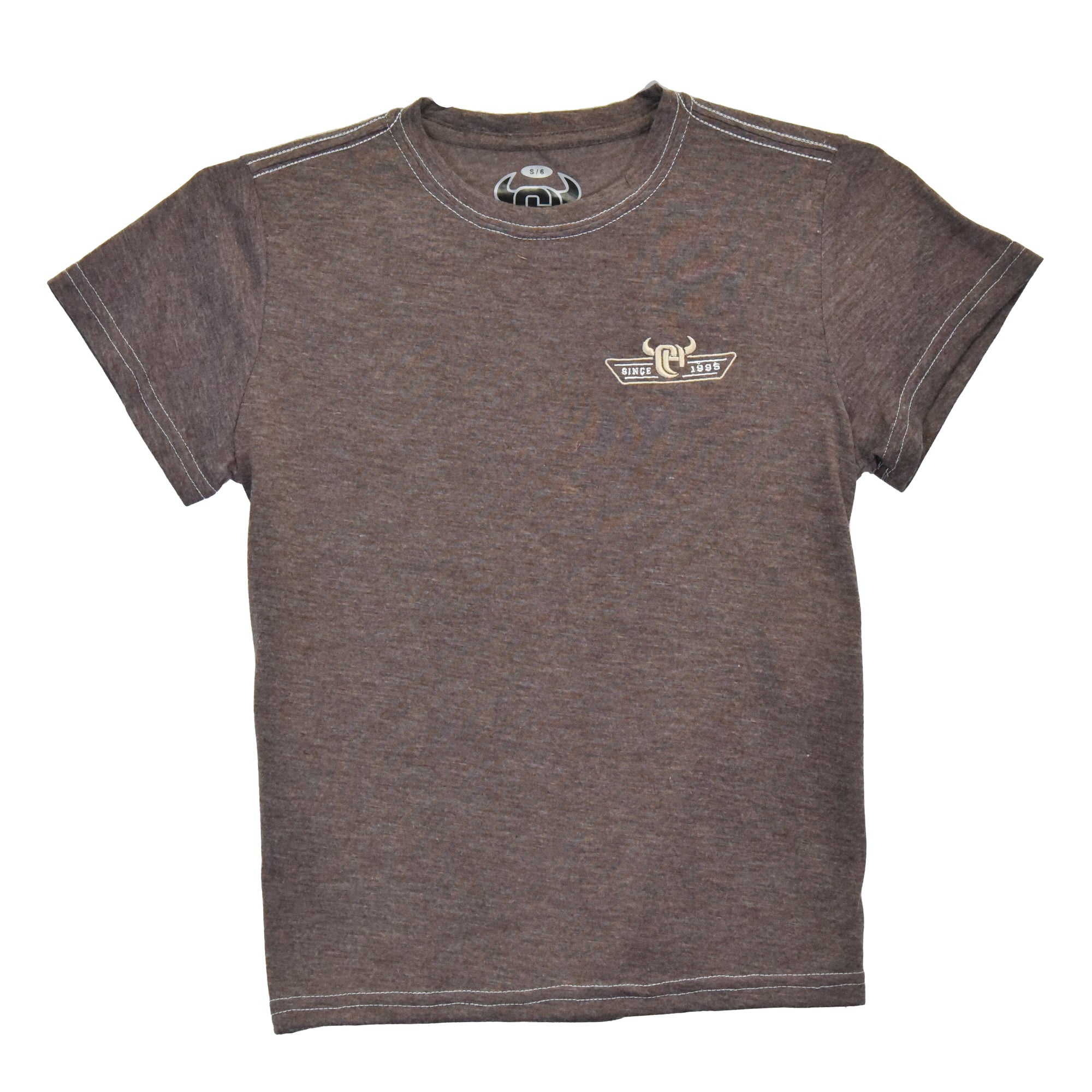 Youth Boy's CH "Since 95" Dark Chocolate Short Sleeve T-Shirt from Cowboy Hardware