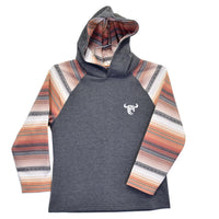 Youth Boy's Charcoal "Serape" Lightweight Hoody from Cowboy Hardware