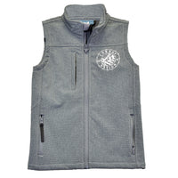 Youth Boy's Gray "Cowboy Nation" Polyshell Vest from Cowboy Hardware
