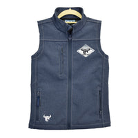 Youth Boy's Harbor Blue Built Tough Shield Poly Shell Vest from Cowboy Hardware