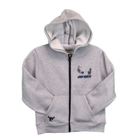 Youth Boy's Heather Gray "Just Rope It" Fleece Hoody from Cowboy Hardware