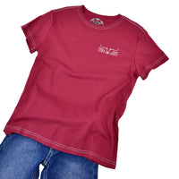 Youth Boy's Maroon "Ghost Skull" Premium Short Sleeve T-Shirt from Cowboy Hardware