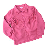 Youth Girl's CH Hot Pink "Faux Suede" Fringe Jacket from Cowboy Hardware