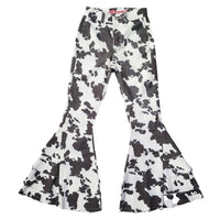 Youth Girl's CH Medium Wash "All Over Cowprint" Jeans from Cowboy Hardware