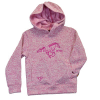 Youth Girl's CH Pink "Ride Like the Wind" Fleece Hoodie from Cowboy Hardware